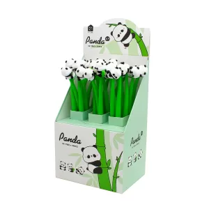 Ручка Панда на бамбуке шариковая чернила синие блок 24шт