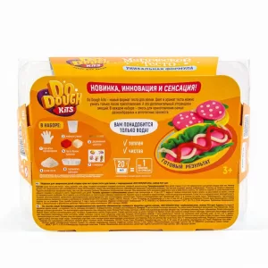 Сухое тесто для лепки, с маркировкой «DO DOUGH kits» набор "Хотдог"
