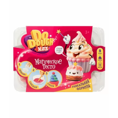 Сухое тесто для лепки, с маркировкой «DO DOUGH kits» набор "Пирожное"