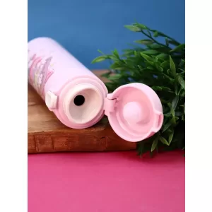 Термос «Love and peace, true», pink (450 мл)