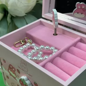 Шкатулка для украшений Зайка с двумя ящиками