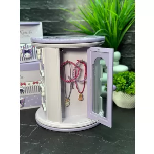 Шкатулка для украшений Куроми Kumito цилиндрической формы с тремя ящиками