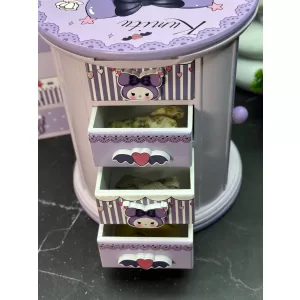 Шкатулка для украшений Куроми Kumito цилиндрической формы с тремя ящиками