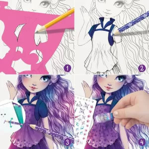 Серия Nebulia: Набор для разукрашивания для девочки "Неоновый скетчбук" (Основная)