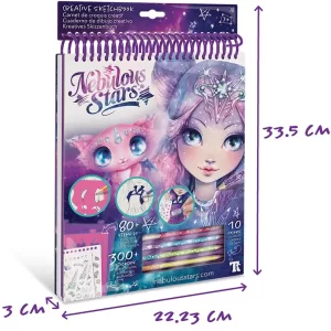 Серия Nebulia: Набор для разукрашивания для девочки "Неоновый скетчбук" (Основная)