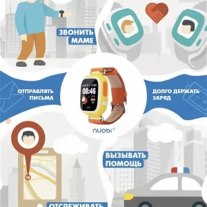 Smart baby watch Q90 (Yellow)
