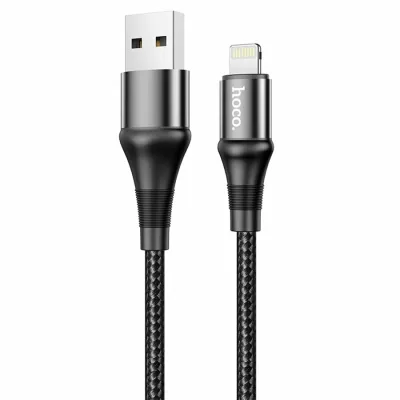 Кабель USB/Lightning Hoco X50 (1м), черный