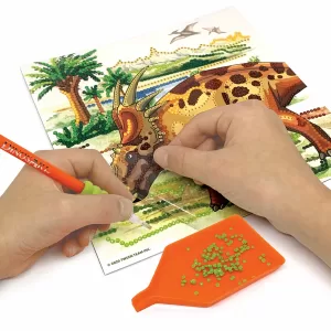 Картина по номерам из страз Dino