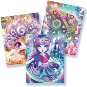Набор аппликаций из фольги для девочек "Волшебный блеск" (3 заготовки для поделок) Marinia