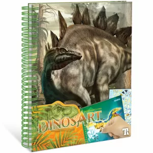 Набор аппликаций наклейками но номерам Dino