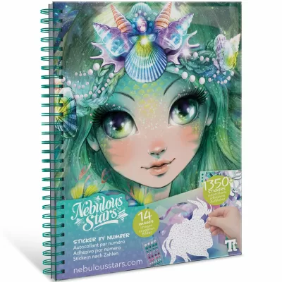 Набор аппликаций наклейками по номерам Marinia