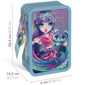 Школьный пенал с наполнением, для девочек Isadora