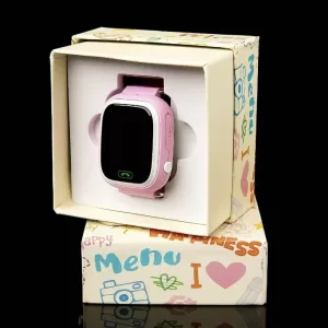 Smart baby watch Q90 (Pink)