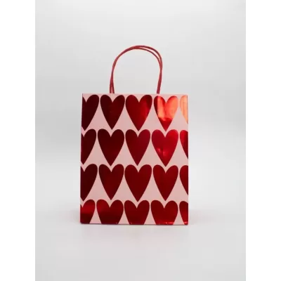 Пакет подарочный «Red hearts», big (21*25.5*10)