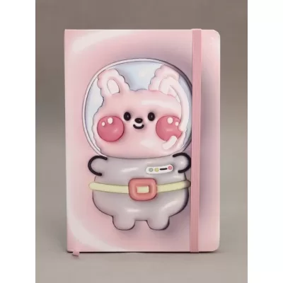 Блокнот (А5) "Cosmo rabbit", pink (14.5*21)