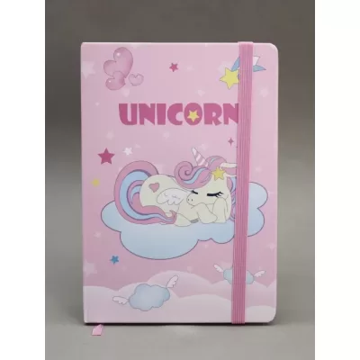 Блокнот (А5) "Unicorn on the cloud", pink (14.5*21)