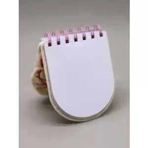 Блокнот плюшевый «Heart Glasses pink», cat (13*10 см)