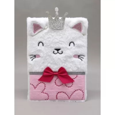 Блокнот плюшевый «Princess Meow» (21,5*14,5 см)