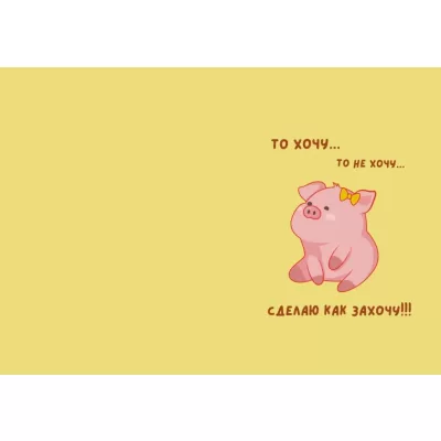 Обложка для паспорта «Сделаю как захочу!»