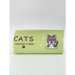 Пенал "Cats collection", green