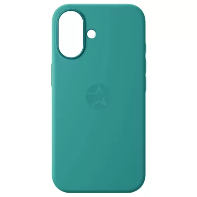 Чехол iP 16 App Silicone (with logo 360) (Бирюзовый(21))