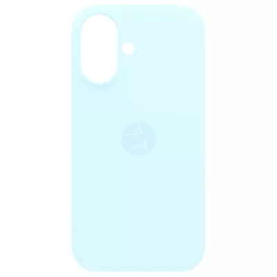 Чехол iP 16 App Silicone (with logo 360) (Небесно-Голубой(53))