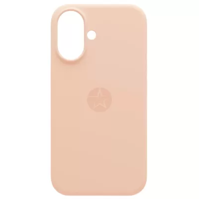 Чехол iP 16 App Silicone (with logo 360) (Пудра(19))