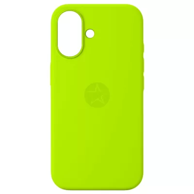Чехол iP 16 App Silicone (with logo 360) (Ярко-Зеленый(60))