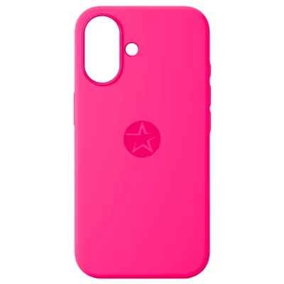 Чехол iP 16 App Silicone (with logo 360) (Ярко-Розовый(47))