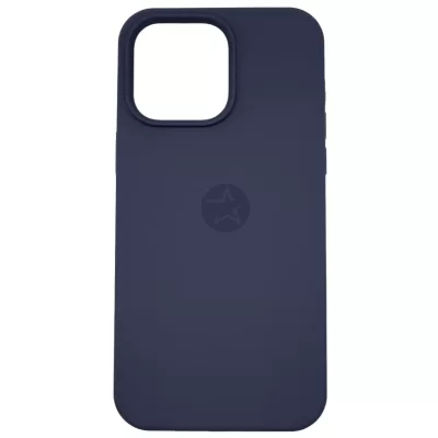 Чехол iP 16 Pro Max App Silicone (with logo 360) (Темно-Синий(8))