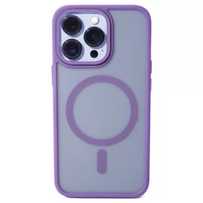 Чехол для iPhone 14 Pro Dark Frame With MagSafe (Purple)