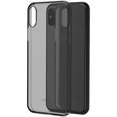 Чехол для iPhone XS Max Ультратонкий силикон Premium (Черный)