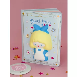 Блокнот со сквишем Золушка Fairy Tales формат А5 голубой