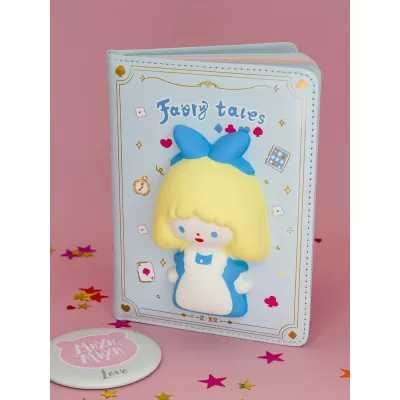 Блокнот со сквишем Золушка Fairy Tales формат А5 голубой