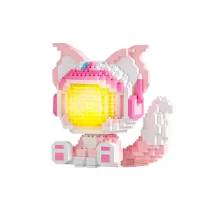 Конструктор 3D Космонавт Лисичка с подсветкой 739 деталей