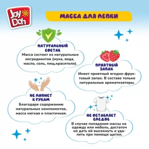 Масса для лепки Joy Doh, 1 баночка (112 г.), цвета в ассортименте