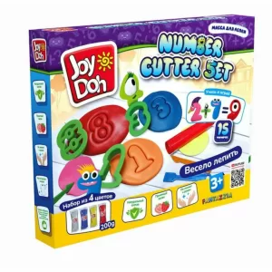 Масса для лепки Joy Doh, набор NUMBER CUTTER SET - УЧИМСЯ СЧИТАТЬ