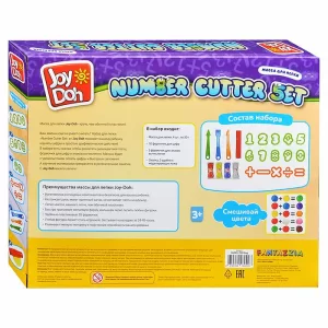 Масса для лепки Joy Doh, набор NUMBER CUTTER SET - УЧИМСЯ СЧИТАТЬ