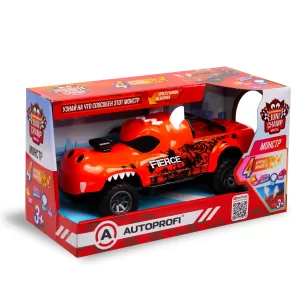 Машина детская с паром "Монстр", свет, звук, движение, пар, 30 см, оранжевый