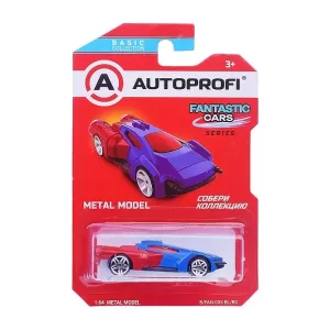 Машинка коллекционная 1:64, Серия FANTASTIC CARS, B/FAN-033, синий/красный