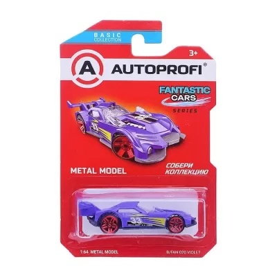 Машинка коллекционная 1:64, Серия FANTASTIC CARS, B/FAN-020, фиолетовый