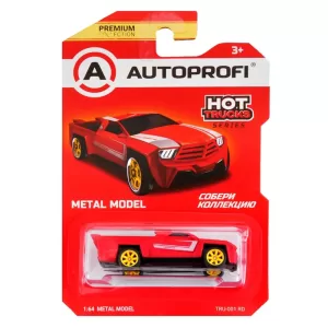 Машинка коллекционная 1:64, Серия HOT TRUCKS, TRU-001, красный