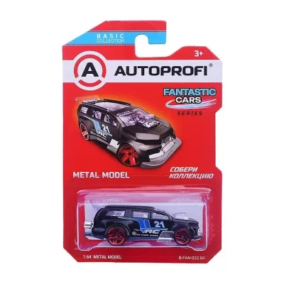 Машинка коллекционная 1:64, Серия FANTASTIC CARS, B/FAN-022, чёрный