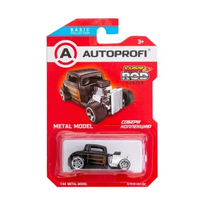 Машинка коллекционная 1:64, Серия HOT ROD CARS, B/ROD-004, чёрный