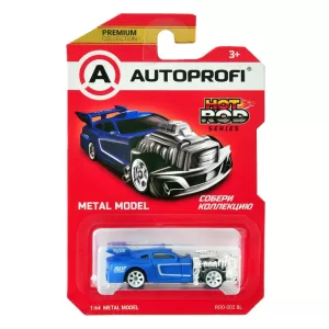Машинка коллекционная 1:64, Серия HOT ROD, ROD-002, синий