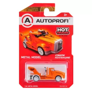 Машинка коллекционная 1:64, Серия HOT TRUCKS, TRU-005, оранжевый