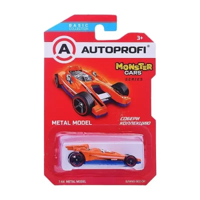 Машинка коллекционная 1:64, Серия MONSTER CARS, B/MNS-002, оранжевый