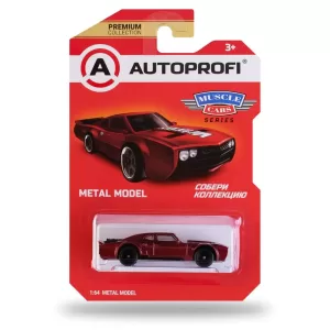 Машинка коллекционная 1:64, Серия MUSCLE CARS, MUS-001, красный
