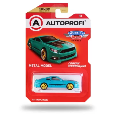 Машинка коллекционная 1:64, Серия MUSCLE CARS (Mustang), MUS-002, тиффани