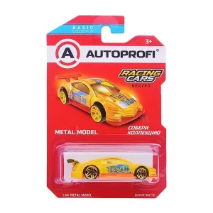 Машинка коллекционная 1:64, Серия RACING CARS, B/RCN-006, жёлтый